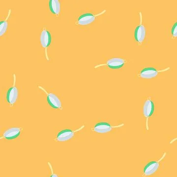 Seamless pattern cook frying pan cartoon vector Stock Illustration
