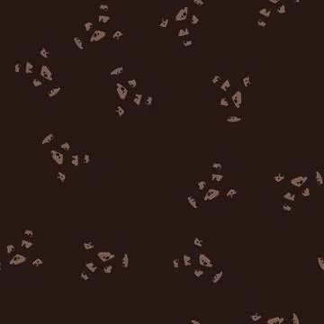 Seamless pattern Cookie crumbs falling sweet snack pieces Stock Illustration