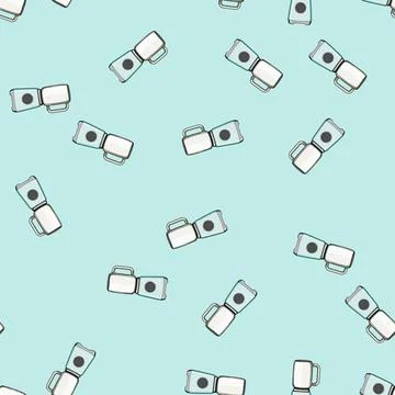 Seamless pattern cooking blender kitchen cartoon vector Stock Illustration
