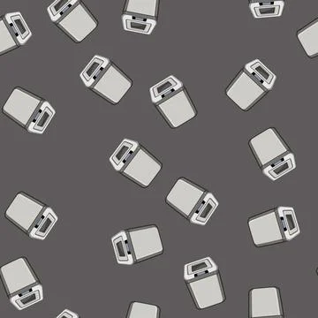 Seamless pattern cooking bread maker cartoon vector Stock Illustration