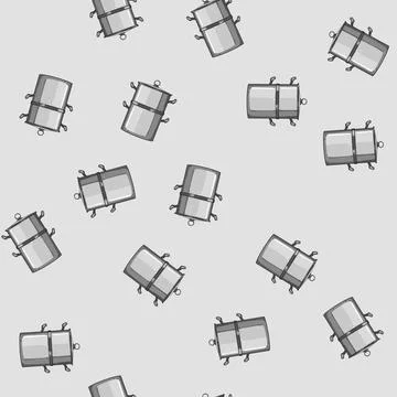 Seamless pattern cooking double boiler pan cartoon vector Stock Illustration
