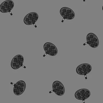 Seamless pattern cooking mini pancake pan cartoon vector Stock Illustration