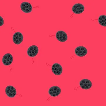 Seamless pattern cooking mini pancake pan cartoon vector Stock Illustration