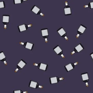 Seamless pattern cooking soy sauce cartoon vector Stock Illustration