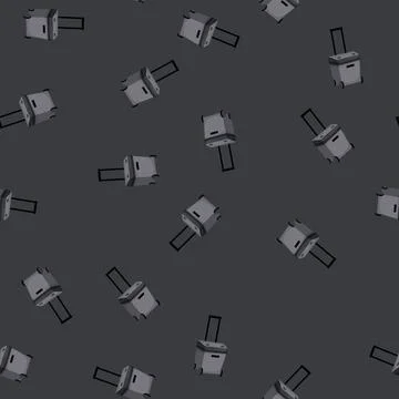 Seamless pattern cool cooler box cartoon vector 库存插图