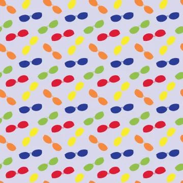 Seamless pattern with cool sunglasses. exotic fashion trend of eyeglasses Stock Illustration