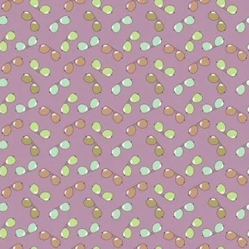 Seamless pattern with cool sunglasses. exotic fashion trend of eyeglasses Stock Illustration
