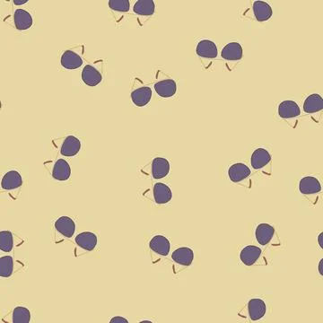Seamless pattern cool sunglasses men cartoon vector Stock Illustration