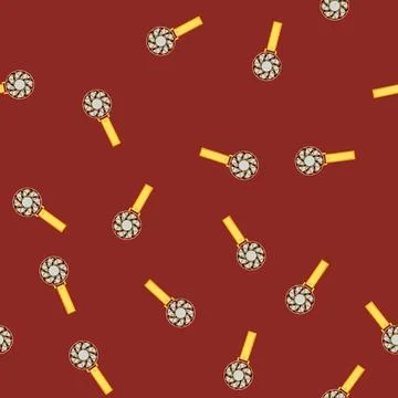 Seamless pattern cooling hand electric fan cartoon vector Illustrazione stock