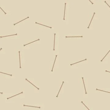 Seamless pattern Copper metallic curtain rod for home decor Stock Illustration