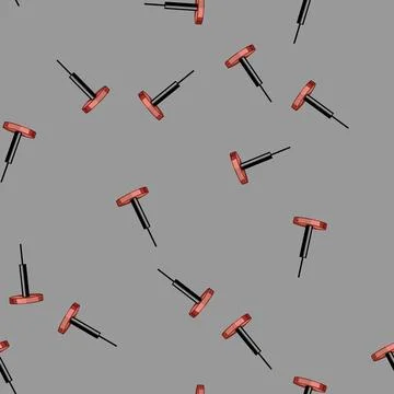 Seamless pattern copper pendant lights cartoon vector Stock Illustration
