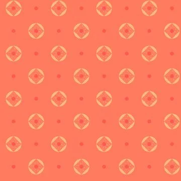 Seamless pattern of coral color Stock Illustration