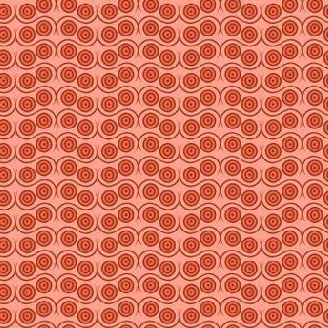 Seamless pattern in coral hues Stock Illustration