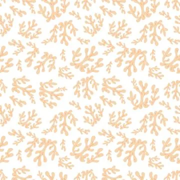 Seamless pattern with corals. Background with corals Illustrazione stock
