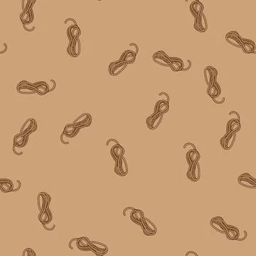 Seamless pattern cord lasso cartoon vector 스톡 일러스트