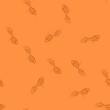 Seamless pattern cord rope cartoon vector Illustrazione stock