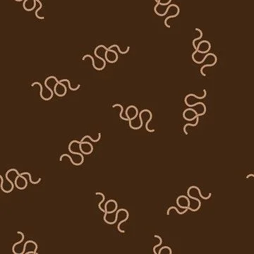 Seamless pattern cordage rope cartoon vector Illustrazione stock