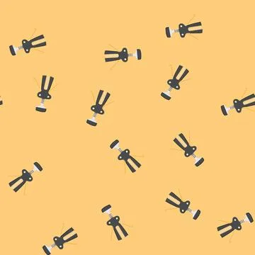 Seamless pattern cork corkscrew wine cartoon vector Ilustração Stock