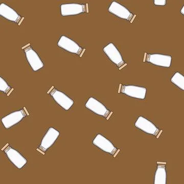 Seamless pattern cork eco friendly jar cartoon vector Illustrazione stock