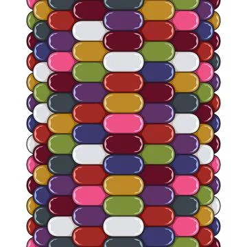 Seamless pattern with corn cob colorful, multi-colored texture, maize Stock Illustration