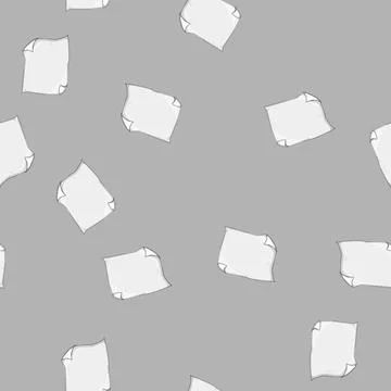 Seamless pattern corner paper curl cartoon vector Stock Illustration