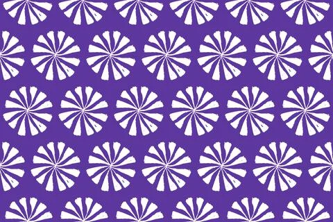 Seamless pattern with cornflower Flowers on purple Stock Illustration
