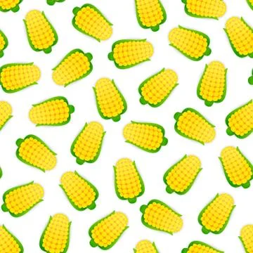 Seamless Pattern with Corns Stock Illustration