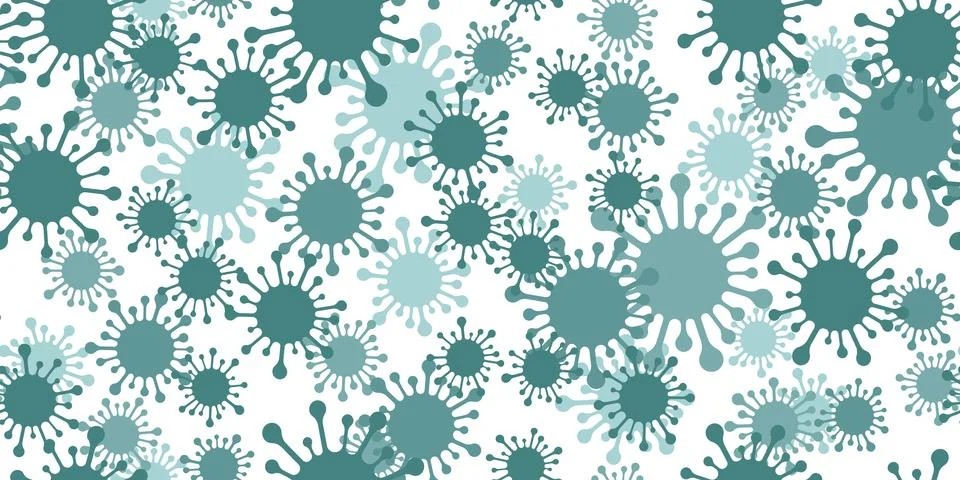 Seamless pattern coronavirus Stock Illustration