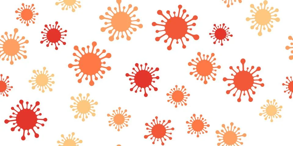 Seamless pattern coronavirus Stock Illustration