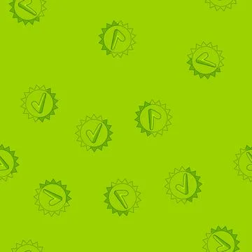 Seamless pattern correct check mark cartoon vector イラスト素材