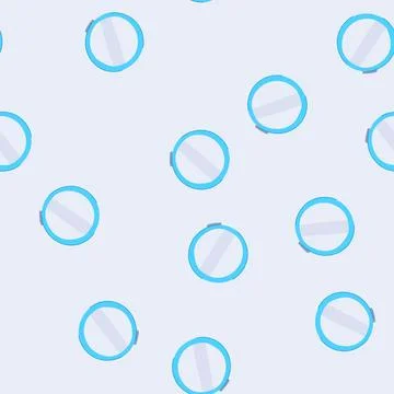 Seamless pattern cosmetic compact mirror cartoon vector Stock Illustration