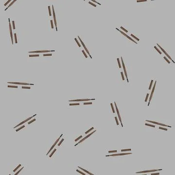 Seamless pattern cosmetic eyebrow pencil cartoon vector Stock Illustration