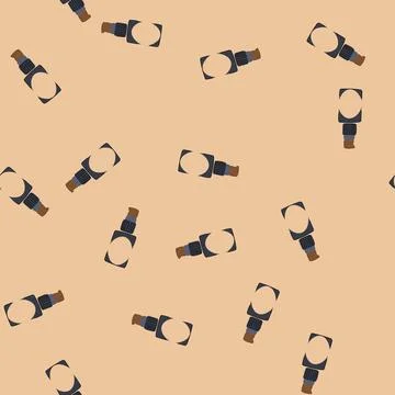 Seamless pattern cosmetic foundation cream cartoon vector 스톡 일러스트