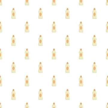 Seamless pattern with cosmetic lotion or cream dispenser bottles Illustrazione stock