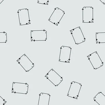 Seamless pattern cosmos starry frame cartoon vector Stock Illustration