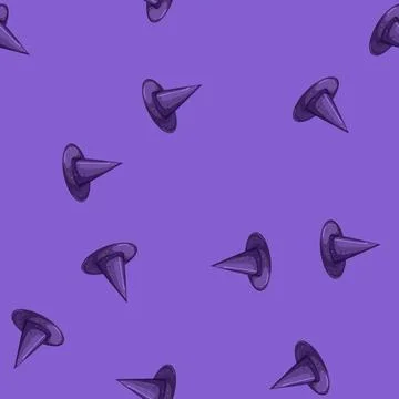 Seamless pattern costume wizard hat cartoon vector Stock Illustration