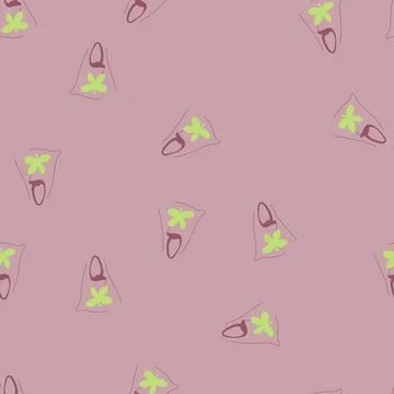 Seamless pattern cotton reusable bag cartoon vector Illustrazione stock