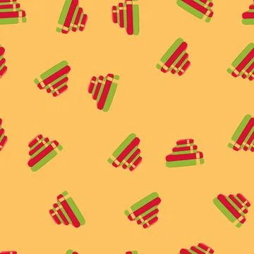 Seamless pattern cotton spa towel cartoon vector Stock Illustration