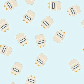 Seamless pattern counter water gas meter cartoon vector 스톡 일러스트