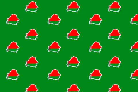 Seamless pattern of Country border outline map of Belarus. Shape and national Stock Illustration