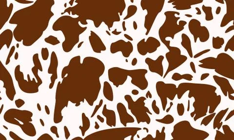 Seamless pattern with cow felt print on pink backgound. Stock Illustration