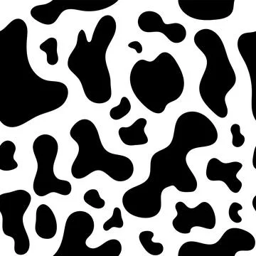 Seamless pattern cow skin Stock Illustration
