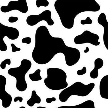 Seamless pattern cow skin Stock Illustration