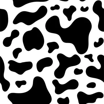 Seamless pattern cow skin Illustrazione stock