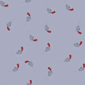 Seamless pattern cowboy wild west pistol cartoon vector Stock Illustration