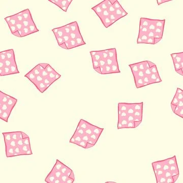 Seamless pattern cozy blanket baby cartoon vector Stock Illustration