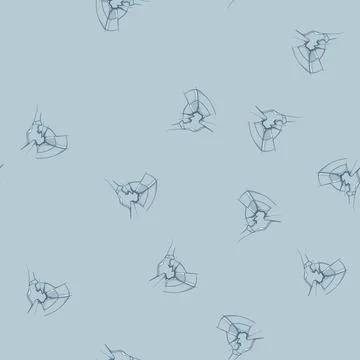 Seamless pattern crack broken glass cartoon vector Stock Illustration