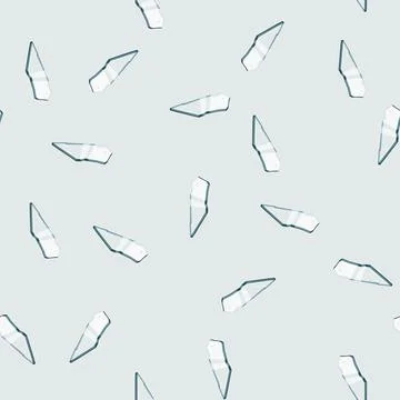 Seamless pattern crack glass broken shard cartoon vector Stock Illustration