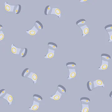 Seamless pattern cradle charging stand wireless cartoon vector Stock Illustration