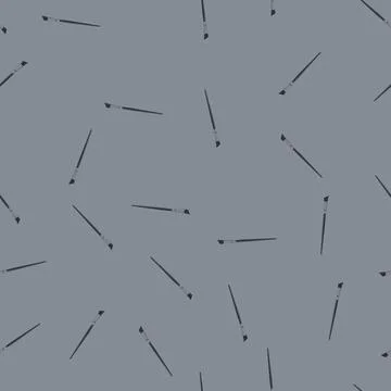 Seamless pattern craft artist paint brush cartoon vector Stock Illustration